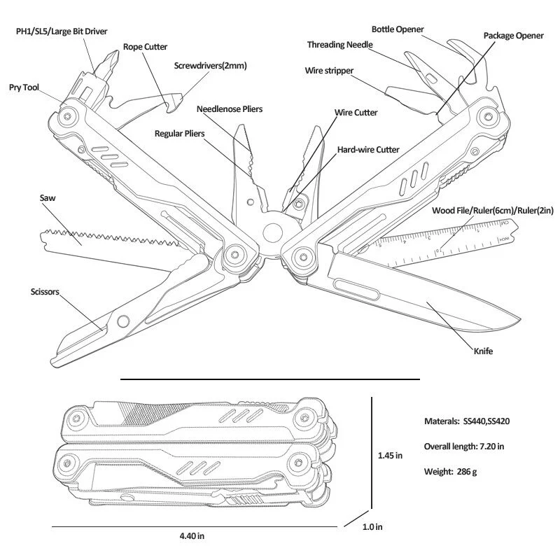 Multifunction Camping Pliers 003