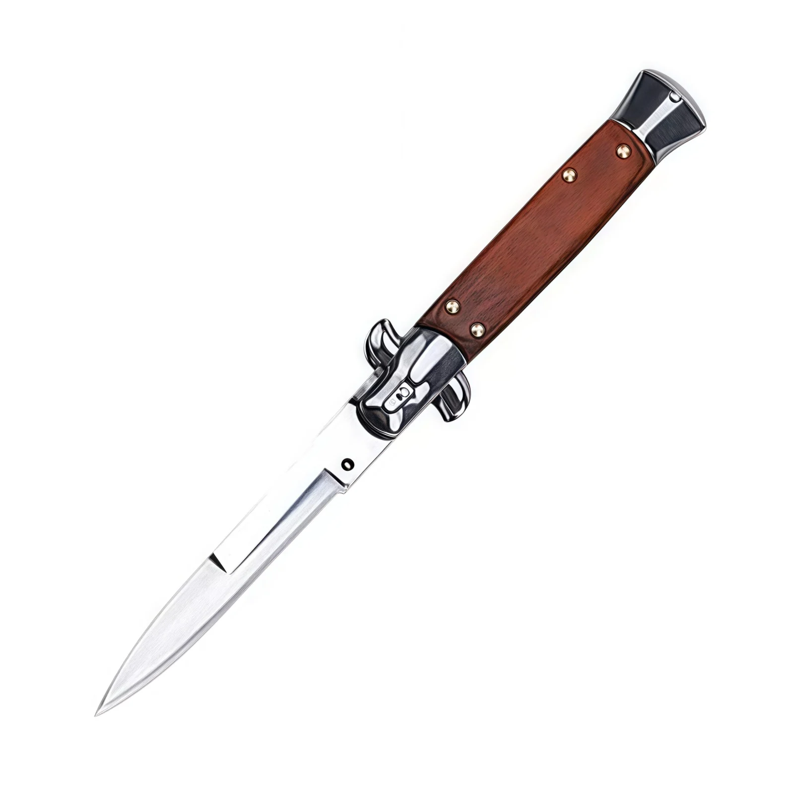 Italian Stiletto Switchblade Black Red 1.1